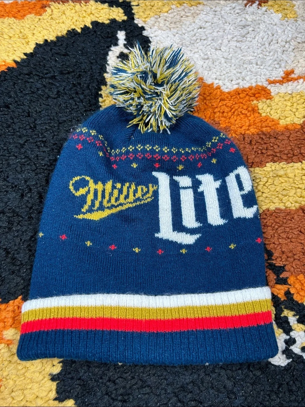 MILLER LITERALLY, pom pom beanie!!